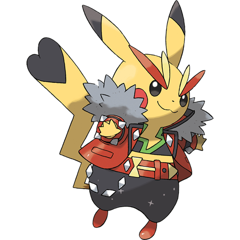 Pikachu Rock Star official artwork