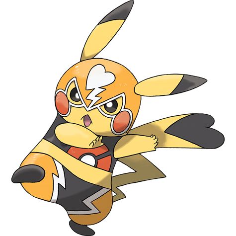 Pikachu Libre official artwork