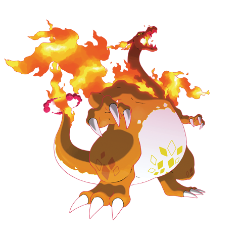 Charizard Gmax official artwork