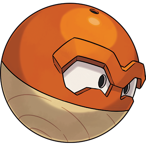 Voltorb Hisui official artwork